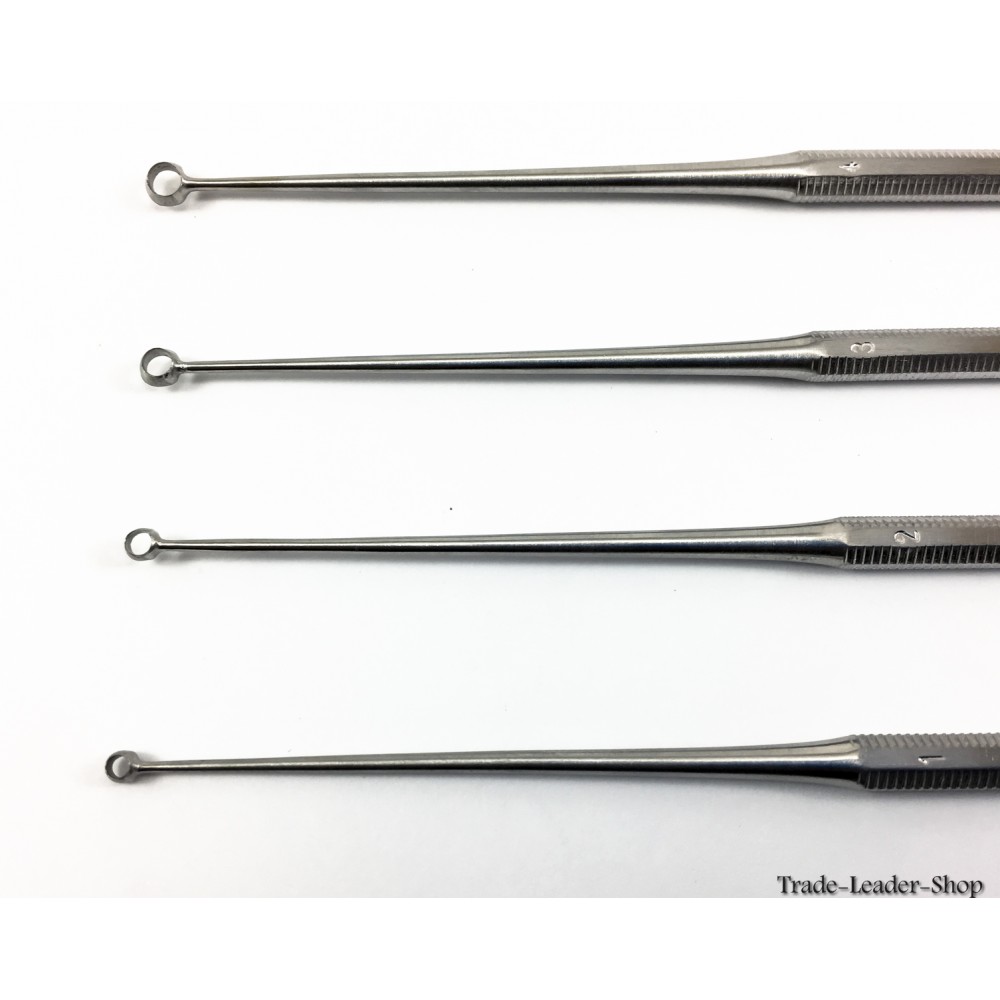 Loop Ent Instrument Buck ear curette sharp straight Fig. 3 ENT 16 cm Surgical loop Otology ...