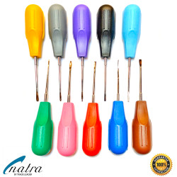 10 Pcs white Dental Root Elevators Oral Surgery PDL Luxating Tooth loosening