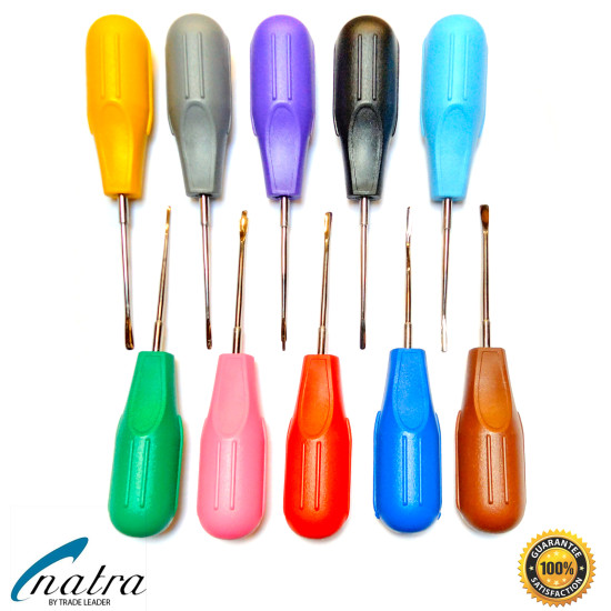 10 Pcs white Dental Root Elevators Oral Surgery PDL Luxating Tooth loosening