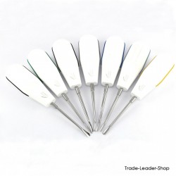 7 Pcs Set white Dental Root Elevators Oral Surgery PDL Luxating Tooth Loosening