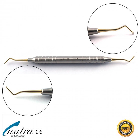 Composite Set 5 Pcs GOLD Dental Filling Instrument Probe Spatula Plugger CE NATRA Germany Composite Set 5 Pcs GOLD Dental Filling Instrument Probe Spatula Plugger CE NATRA Germany