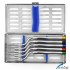5 Pcs Osteotome Set Angled Osteotomy Convex Sinus Implant Lift with Sterlization Tray CE NATRA Germany