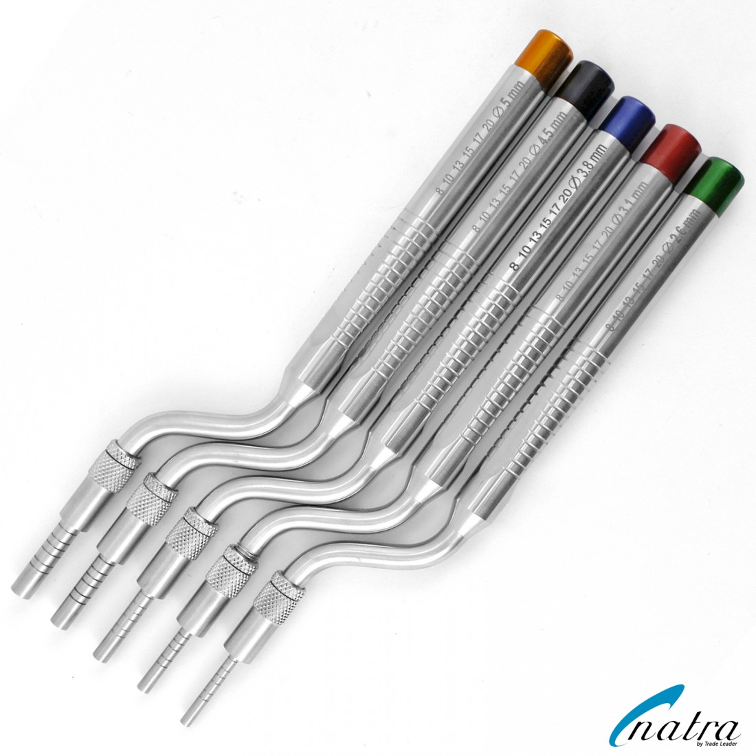 5 Pcs Osteotome set angled osteotomy concave sinus implant lift with ...