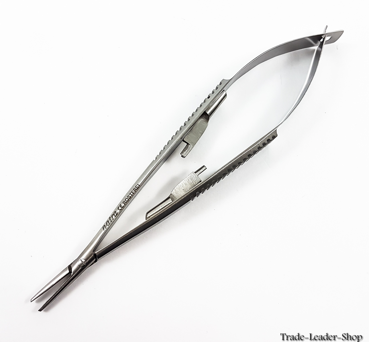 Needle Holder, Castroviejo, Straight, Serrated, TC, 7 in