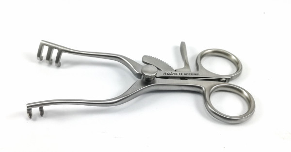 Weitlaner retractor wound hook retractors 11 cm 2x3 blunt prongs ...