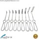 Retractor Kocher Langenbeck wound retractors 21 cm blunt prong surgery surgical