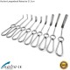 Retractor Kocher Langenbeck wound retractors 21 cm blunt prong surgery surgical