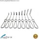 Retractor Kocher Langenbeck wound retractors 21 cm blunt prong surgery surgical