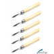 5x Scalpel with Wooden Handle knife holder Universal  medical dental podiatry surgical use NATRA