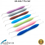Set of 7 LM Arte Restauration ErgoMax Handgriff Composite Dental Filling Scaler