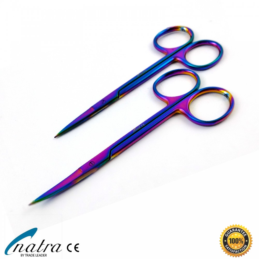 Iris Scissors Curved Tip Surgical Nursing First Aid scissors CE NATRA Germany
