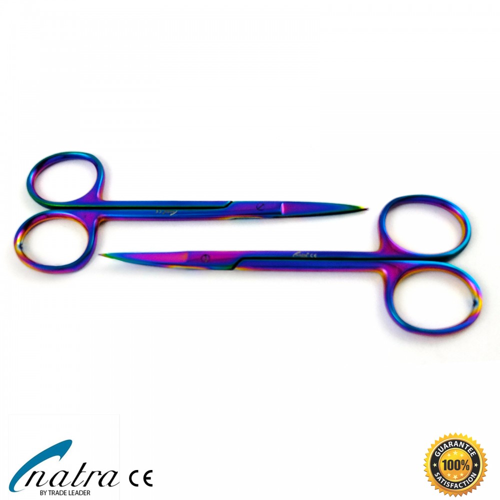 Iris Scissors Curved Tip Surgical Nursing First Aid scissors CE NATRA