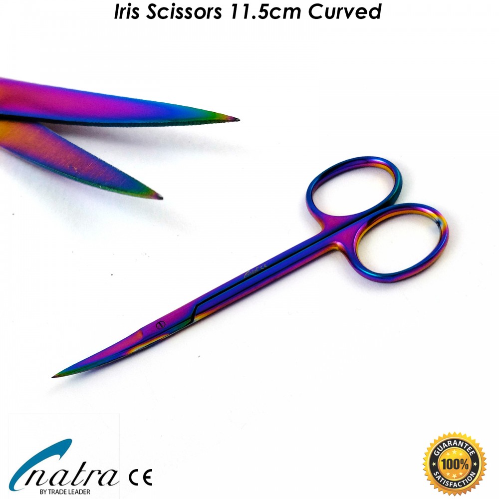 Iris Scissors Curved Tip Surgical Nursing First Aid scissors CE NATRA