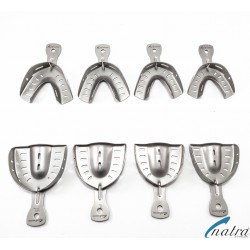 Impression Tray Set Of 8 Pieces OK + UK perforated 