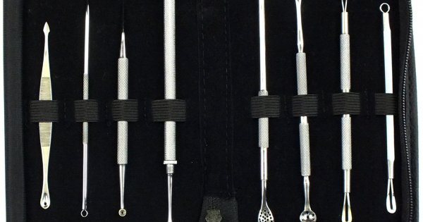 thumbnail image 2 of Premium 3-Piece Comedone Extractor Kit – Stainless Steel Blackhead & Acne Blemish Remover Tools 2 of 4