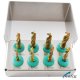 Dental Implant DRILLS KIT 8 Pcs Gold Titatnium Coated with FREE Bur Holder CE NATRA Germany Dental Implant DRILLS KIT 8 Pcs Gold Titatnium Coated with FREE Bur Holder CE NATRA Germany