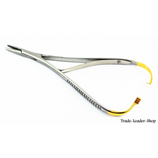 NATRA Mathieu Needle Holder – 17cm, TC Gold, Surgical Suture – Made In Germany