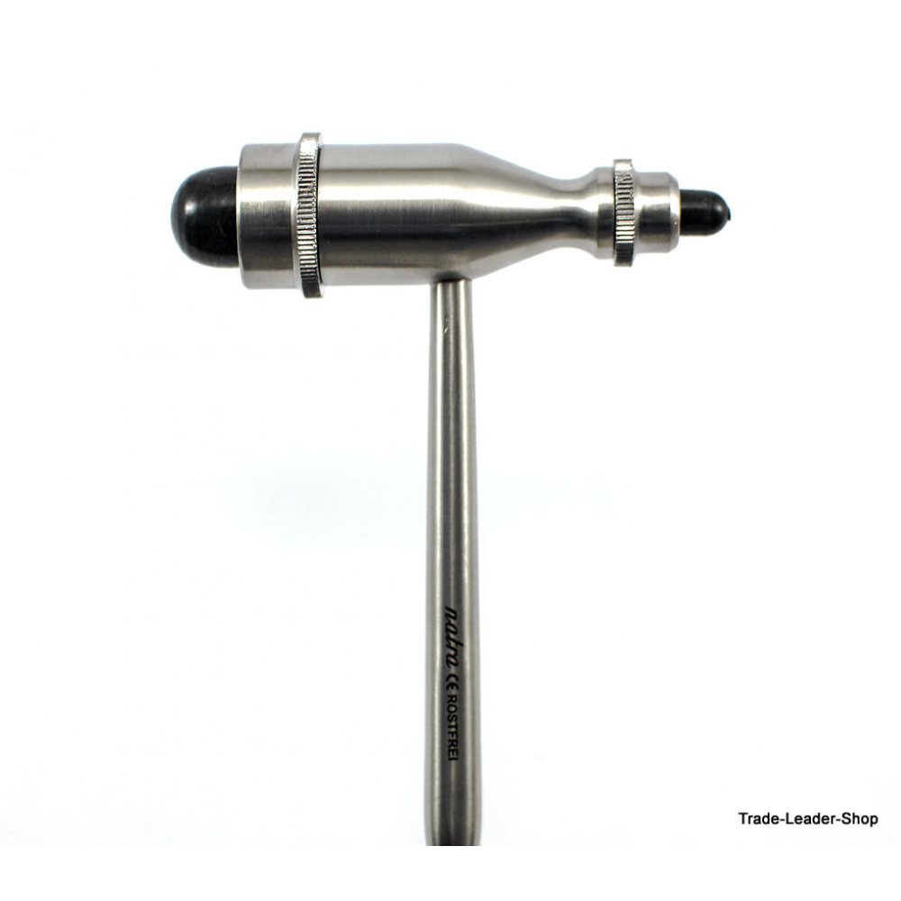NATRA Reflex Hammer Buck 18 Cm With Needle Brush - Percussion Diagnostic Tool For Hospitals