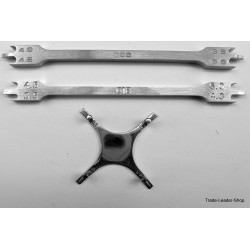 Set of 3 Gauge Bracket Marking Cross Strap Steel Knife Dental KFO