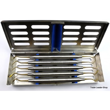 4Pcs Dental Filling Instruments Composite Spatula Plugger Heidmann Hollow Gold E - Foto 9