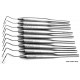 Williams-Fox CP-12 Dental probe Set of 9 pcs color coded probe Dental NATRA