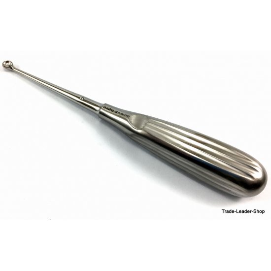 Bruns bone curette Round sharp spoon Fig. 0 dental tissue surgery 17 cm Bruns bone curette Round sharp spoon Fig. 0 dental tissue surgery 17 cm