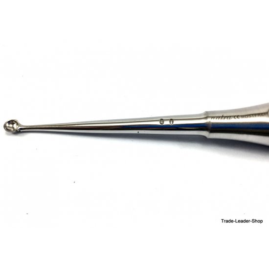 Bruns bone curette Round sharp spoon Fig. 00 dental tissue surgery 17 cm