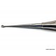 Bruns bone curette Round sharp spoon Fig. 000 dental tissue surgery 17 cm Bruns bone curette Round sharp spoon Fig. 000 dental tissue surgery 17 cm