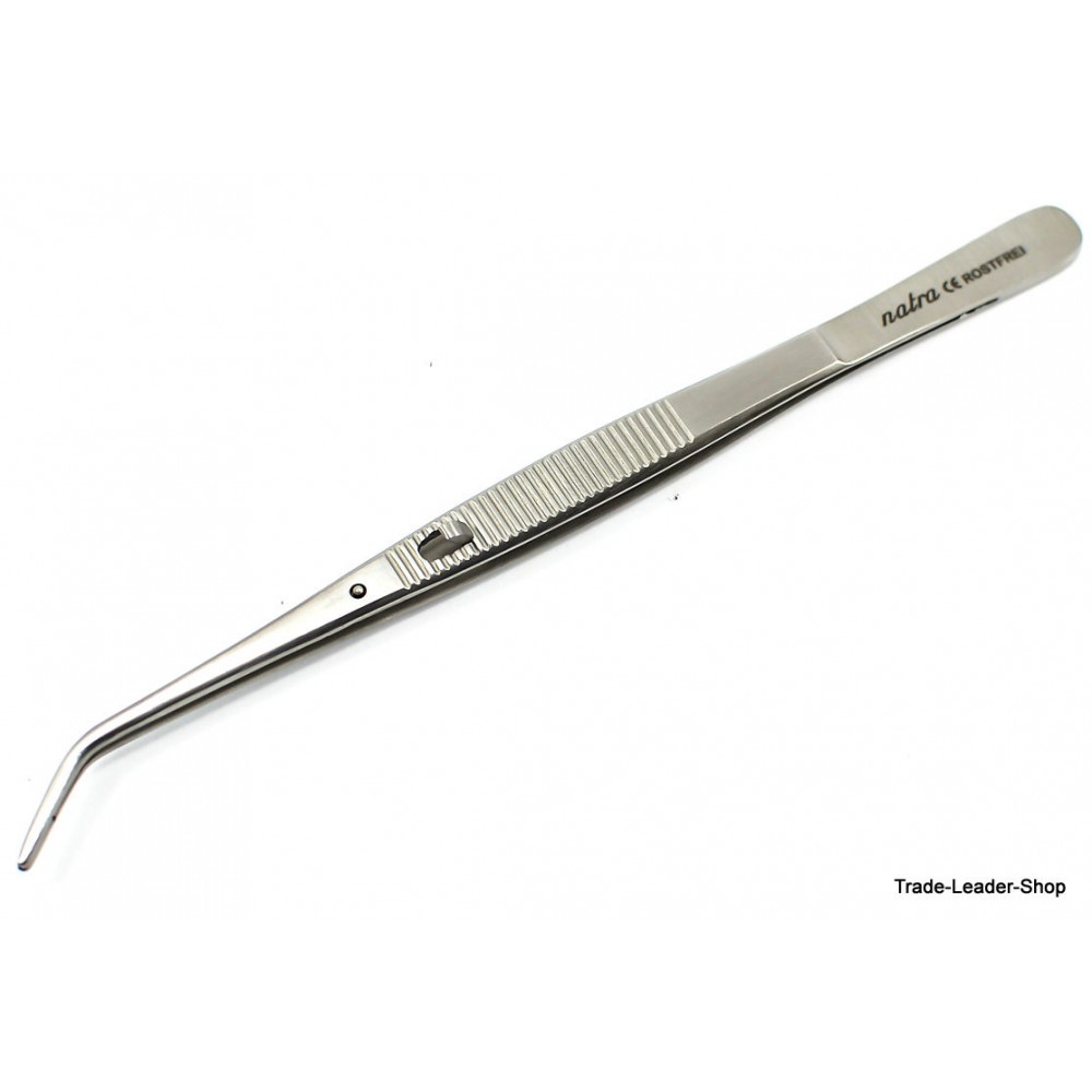 College Tweezer with lock 15 cm notched Tweezers Dental Surgery Surgical