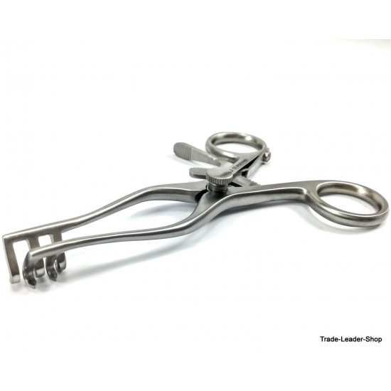 NATRA Weitlaner Retractor 16cm - Sharp 3x4 Prongs - Surgical Wound Hook