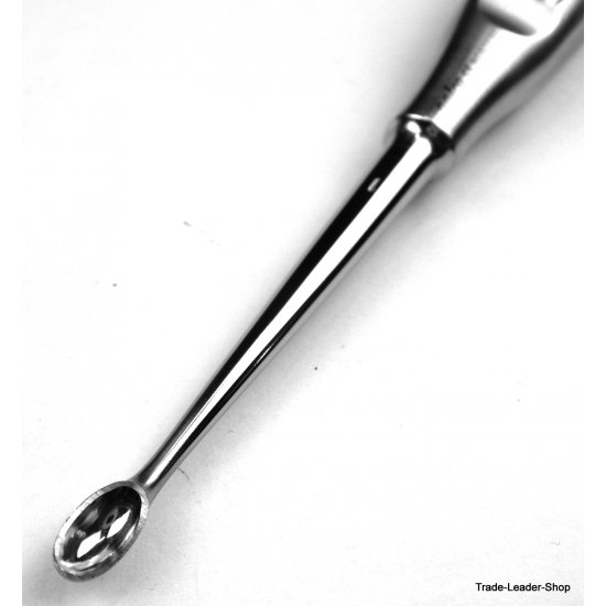 Volkmann bone curette 10x7 mm sharp spoon Fig. 1 dental tissue surgery 18 cm