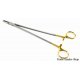 TC Wangensteen Needle Holder straight 28 cm suture gold seam surgical NATRA TC Wangensteen Needle Holder straight 28 cm suture gold seam surgical NATRA