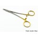 TC Derf Needle Holder 12 cm serrated gold surgical suture Dental surgery NATRA